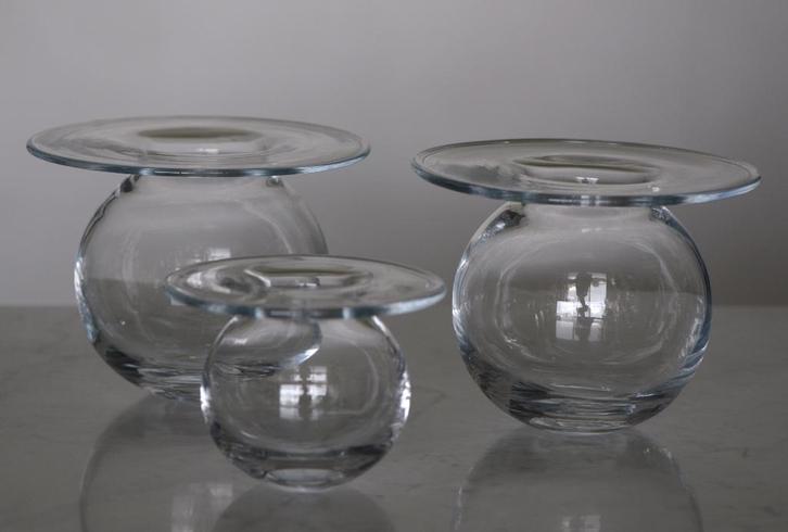 ✅ 3 x SATURNUS vaas RIIHIMAEN LASI NANNY STILL retro ca 1965, Antiek en Kunst, Antiek | Glas en Kristal, Ophalen of Verzenden