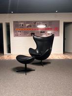 Fritz Hansen Egg Chair met voetenbankje, Ophalen, Design klassieker, Zo goed als nieuw, 75 tot 100 cm