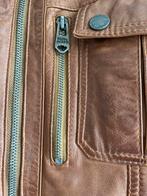 Leren jas,L/XL zeer soepel leer, stoer,stijlvol,topafwerking, Ophalen of Verzenden, Nieuw, Bruin, Eddy’s jacket’s