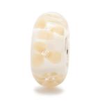 Trollbeads glaskraal “Nougatbloem” TGLBE-10121, Glas of Kristal, Nieuw, Ophalen of Verzenden, Trollbeads