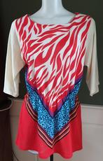 Mina UK rode tuniek M / L 42 44 top shirt | Gratis Verzenden, Verzenden, Maat 42/44 (L), Mina UK, Zo goed als nieuw