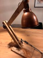 Stoere industriele lamp, Huis en Inrichting, Lampen | Tafellampen, Ophalen, Zo goed als nieuw, Minder dan 50 cm
