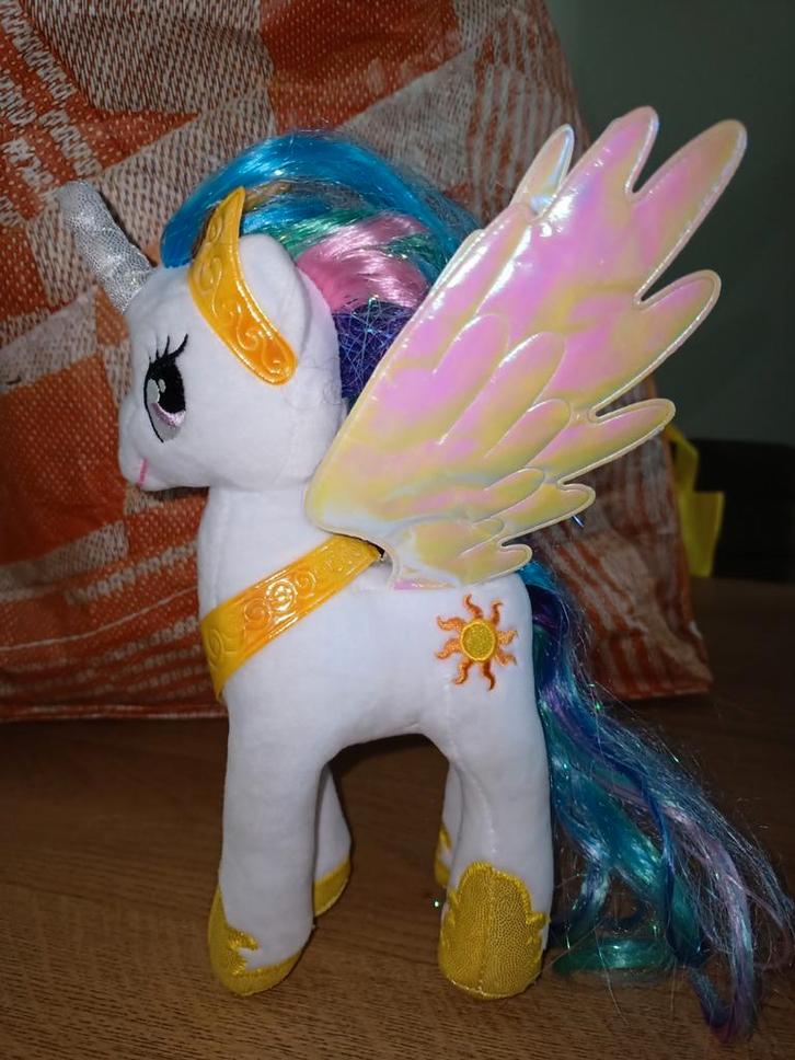 TY my little pony pluche paardje, sparkle prinses celestia, Kinderen en Baby's, Speelgoed | My Little Pony, Zo goed als nieuw