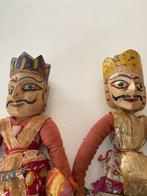 Oude/vintage poppenkastpop/katputli,stof/hout,India,2 st €50, Ophalen