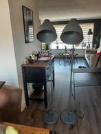 2 mooie donker grijze lampen 20.00 pst, Ophalen, Zo goed als nieuw, Minder dan 100 cm