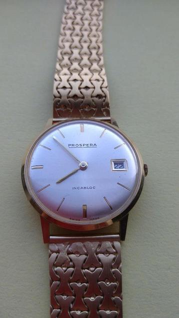 Vintage 14 Karaats Gouden Horloge – Prospera Swiss Made – 60 beschikbaar voor biedingen