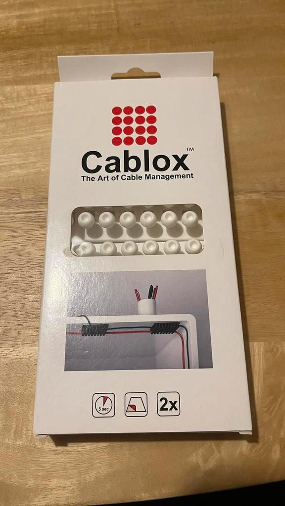 Cablox 8x8 Kabel Plakstrip – Kabels Netjes Organiseren, Computers en Software, Pc- en Netwerkkabels, Nieuw, Ophalen of Verzenden