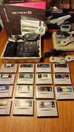 Retron 5 met Super Nintendo games en Snes controllers, Spelcomputers en Games, Spelcomputers | Nintendo Super NES, Ophalen of Verzenden