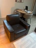 Leren fauteuil - kleine prijs!, Huis en Inrichting, Fauteuils, Ophalen, Gebruikt, Leer, 75 tot 100 cm