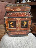 Klein oud juwelenkistje / cabinet, Ophalen of Verzenden