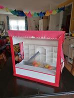 Vintage houten speelwinkel kraam handgemaakt incl AH mini's, Ophalen, Gebruikt, Overige typen