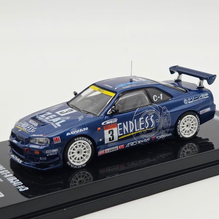 Inno64 Nissan Skyline GT-R (R34) #3 *Endless Advan* Super Ta, Hobby en Vrije tijd, Modelauto's | Overige schalen, Nieuw, Ophalen of Verzenden