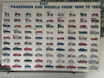 FIAT  affiche 1960, 'alle modellen' beschikbaar voor biedingen