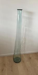 Grote decoratieve vaas glas 120 cm. hoog in NIEUWSTAAT!!, Ophalen, Zo goed als nieuw, Glas, 75 cm of meer