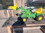Trapauto John Deere Tractor met Voorlader zgan, Ophalen of Verzenden, Gebruikt, Trapvoertuig