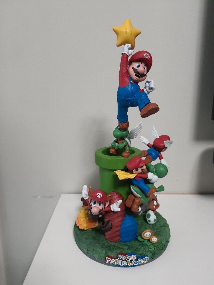 nieuwe mario bros diorama van begin tot end jaar, Verzamelen, Film en Tv, Nieuw, Tv, Beeldje, Replica of Model, Ophalen of Verzenden