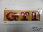 VW Golf 7 GTI Rode Letters Embleem Sticker Logo Achterklep, Ophalen of Verzenden, Gebruikt