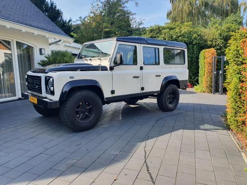 Land Rover Defender 2.4 D Stw. 110 2008 Wit, Auto's, Land Rover, Particulier, Airconditioning, Alarm, Lichtmetalen velgen, Mistlampen