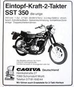 3 vintage advertenties reclames Cagiva motorfiets 1981 motor, Ophalen of Verzenden, Gebruikt, Overige typen