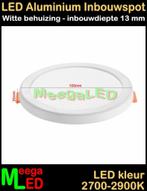 LED keuken inbouw renovatie spot panel Rond wit 6 Watt WW, LEDinbouwspot, Metaal of Aluminium, Ophalen of Verzenden, Plafondspot of Wandspot