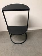 Moderne Zwarte Bijzettafel, Minder dan 45 cm, Minder dan 55 cm, Metaal of Aluminium, Ophalen of Verzenden