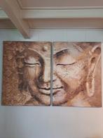 Buddha tweeluik, Juul met certificaat. 80 x 107cm., Ophalen