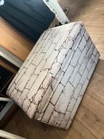 Opbergkist / Bankje met Steenmotief 65x40x40, Ophalen, Gebruikt, Stof, Rechthoekig