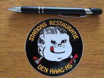 2x Stations Restauratie stickers Den Haag + 's Hertogenbosch beschikbaar voor biedingen