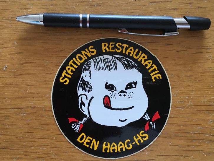 2x Stations Restauratie stickers Den Haag + 's Hertogenbosch, Verzamelen, Spoorwegen en Tramwegen, Zo goed als nieuw, Trein, Kaart of Prent