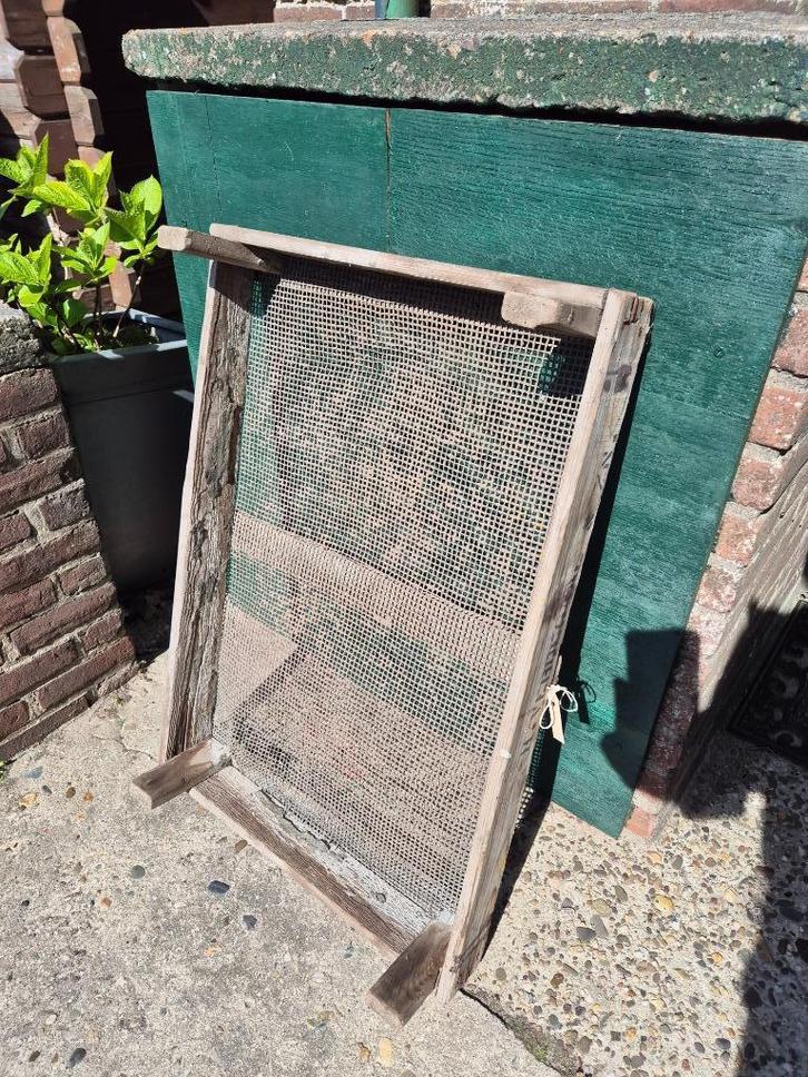 Brocante gaas bak tuindecoratie, Tuin en Terras, Tuinwanddecoratie, Gebruikt, Ophalen