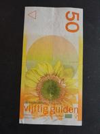 50 gulden zonnebloem, Los biljet, Ophalen of Verzenden, 50 gulden