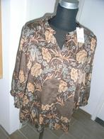 YAYA bruin gedessineerde blouse 3/4 mouw mt 42, NIEUW!, Kleding | Dames, Blouses en Tunieken, Bruin, Maat 42/44 (L), Nieuw, Ophalen of Verzenden