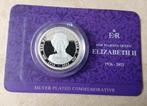 Verzilverde Commemorative munt Queen Elizabeth 1926-2022, Ophalen of Verzenden, Zilver