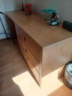 Houten Bureau met Drie Lades 180 cm hoi ze hebben het bureau, Ophalen, Gebruikt, Bureau