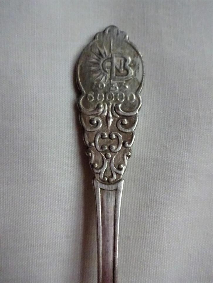 Verzilverde Sola Suikerschep - lepel ANB 1953, Antiek en Kunst, Antiek | Bestek, Verzenden