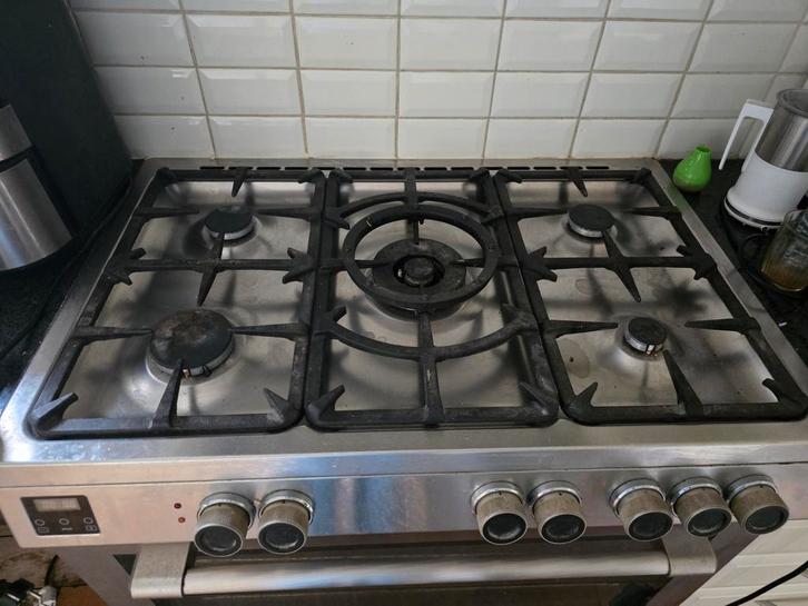 Tecnogas Fornuis met oven Vrijstaand, Witgoed en Apparatuur, Fornuizen, Gebruikt, Vrijstaand, Gas, 5 kookzones of meer, 85 tot 90 cm