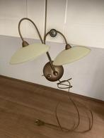 Mooie dubbele wandlamp, Huis en Inrichting, Ophalen, Zo goed als nieuw, Metaal