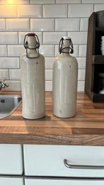 Brocante set gres fles/kruik, Ophalen
