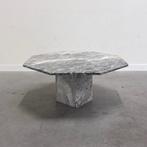marmeren salontafel jaren 60 70 80 vintage design, Ophalen, 100 tot 150 cm, Rond, 50 tot 100 cm