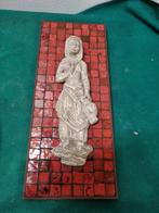 -	Muurhanger, parastone holland meisje op mozaik, Huis en Inrichting, Woonaccessoires | Wanddecoraties, Ophalen of Verzenden, 'T Olde Gre-j