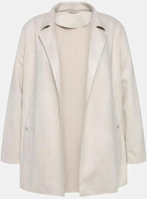 Ulla Popken jasje mt 54/56 kleur ecru, Kleding | Dames, Jasjes, Kostuums en Pakken, Nieuw, Jasje, Maat 46/48 (XL) of groter, Overige kleuren
