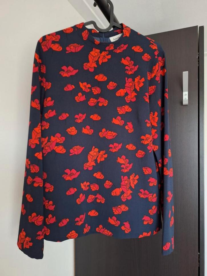 Another Label Blouse - Maat S, Kleding | Dames, Blouses en Tunieken, Zo goed als nieuw, Maat 36 (S), Blauw, Ophalen of Verzenden
