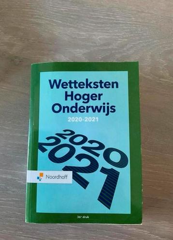 Redactieraad - Wetteksten Hoger Onderwijs 2020-2021  beschikbaar voor biedingen