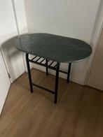 Prachtige groene marmeren tafel, Huis en Inrichting, Tafels | Eettafels, Ophalen, 50 tot 100 cm, Tot twee personen, 50 tot 100 cm