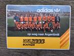 Adidas sticker Nederlands Elftal WK 1978, Argentinië, Ophalen of Verzenden, Zo goed als nieuw, Poster, Plaatje of Sticker