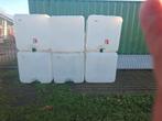 Gratis Binnenton Kunststof IBC container 1000 liter 6x, Kunststof, Gebruikt, Met kraantje, 150 liter of meer