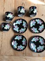 Vier eierschaal kop & schotels met Geisha watermerk, Antiek en Kunst, Ophalen of Verzenden