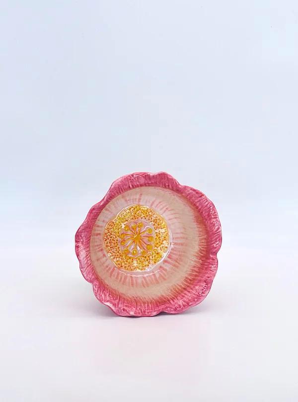 Muse Bloemvormige Decoratieve Bloempot, Tuin en Terras, Bloempotten, Zo goed als nieuw, Aardewerk, Binnen, Balkon, Tuin, Minder dan 40 cm