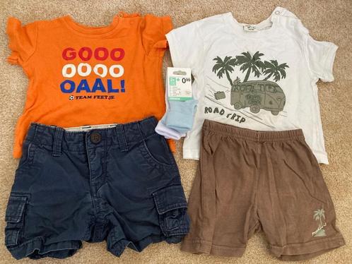 Maat 74 korte broeken en t-shirts, Kinderen en Baby's, Babykleding | Maat 74, Gebruikt, Jongetje of Meisje, Broekje, Ophalen of Verzenden