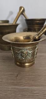 15 messing  vijzels met stampers, Antiek en Kunst, Ophalen of Verzenden